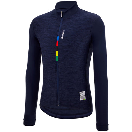 Maglia maniche lunghe Santini UCI Official Pure - Blu - B