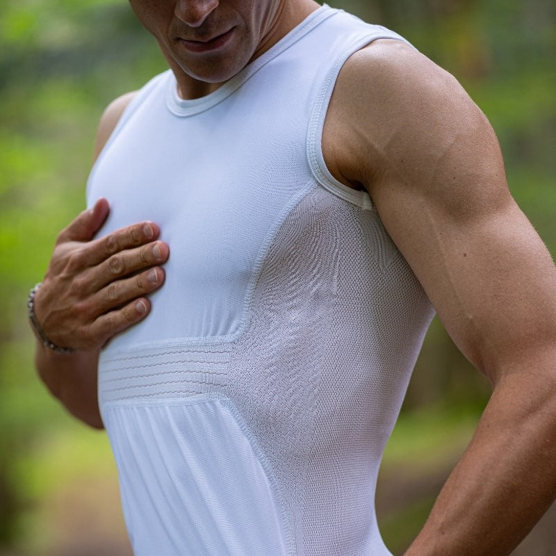 Maglia intima senza maniche Biotex Antivento Seamless - Bianco - O