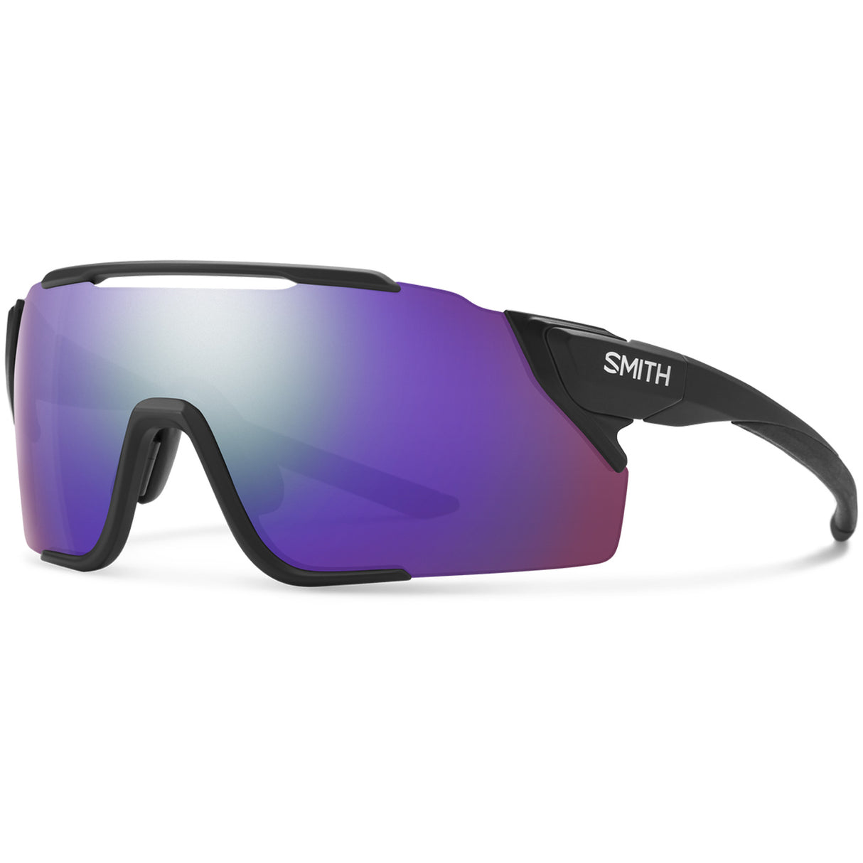 Occhiali Smith Attack Mag Mtb - Matt black Violet mirror - D