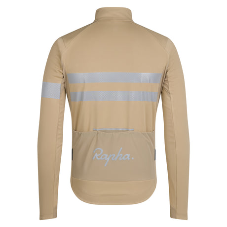Maglia maniche lunghe Rapha Brevet Windstopper - Beige - C