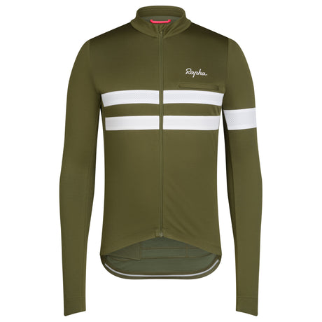 Maglia maniche lunghe Rapha Brevet - Verde - O
