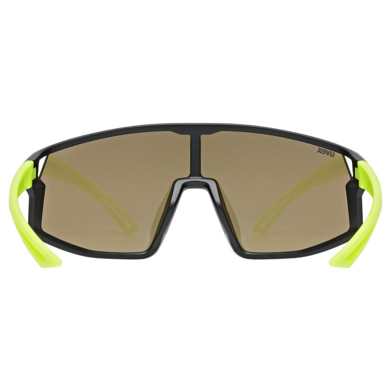 Occhiali Bambino Uvex Skyryse - Black yellow Mirror yellow - P