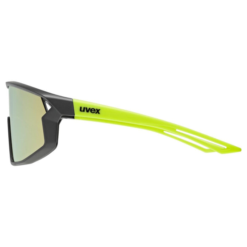 Occhiali Bambino Uvex Skyryse - Black yellow Mirror yellow - O