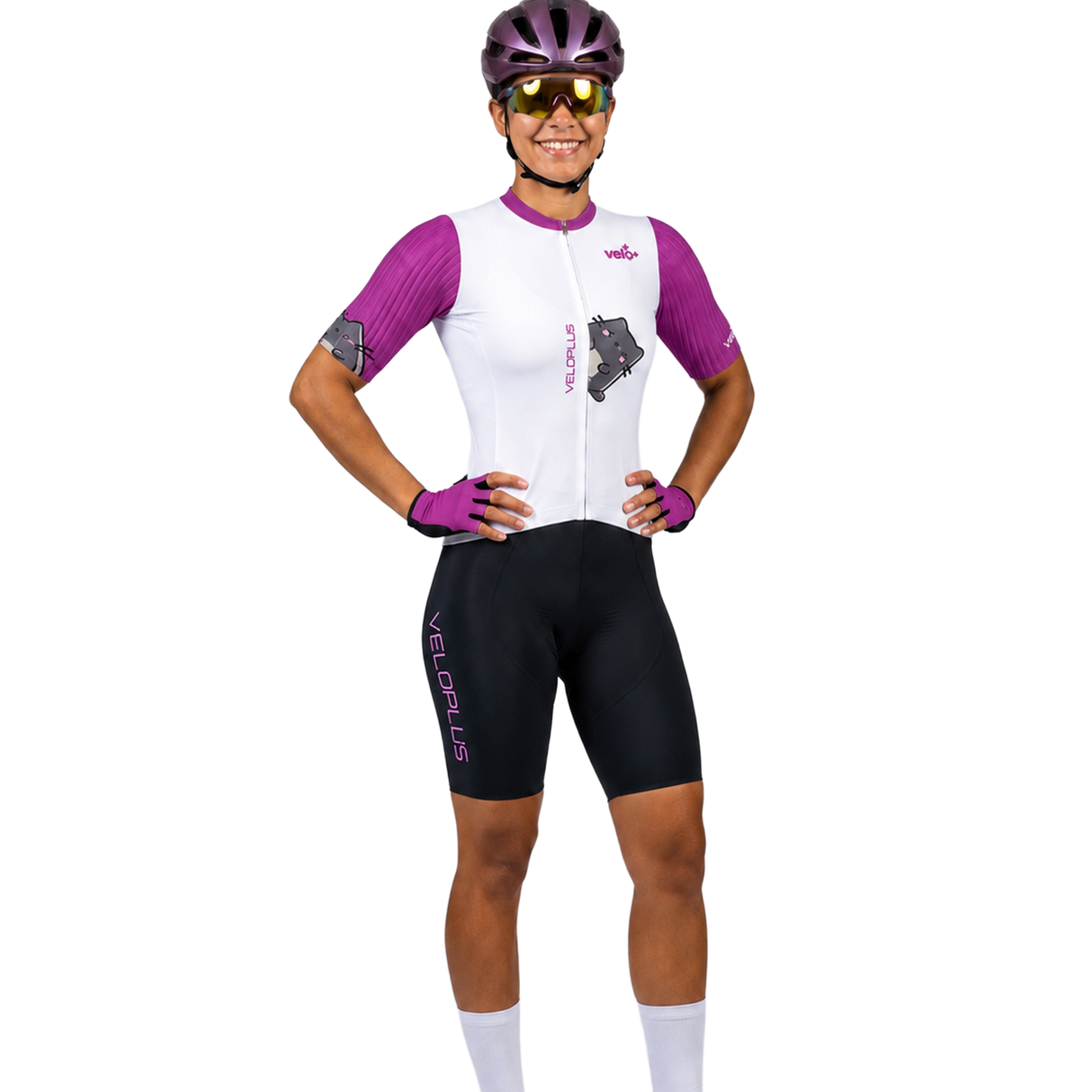 Maillot Veloplus - Mofusumi Violeta 