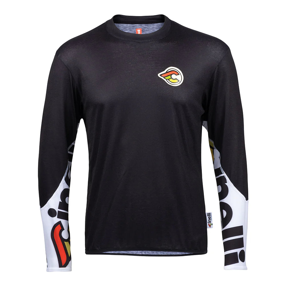 T-Shirt maniche lunghe Cinelli Gravel - Nero - G
