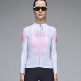 Jersey women’s long-sleeve Q36.5 Gregarius Hybrid Light QLAB - White pink
