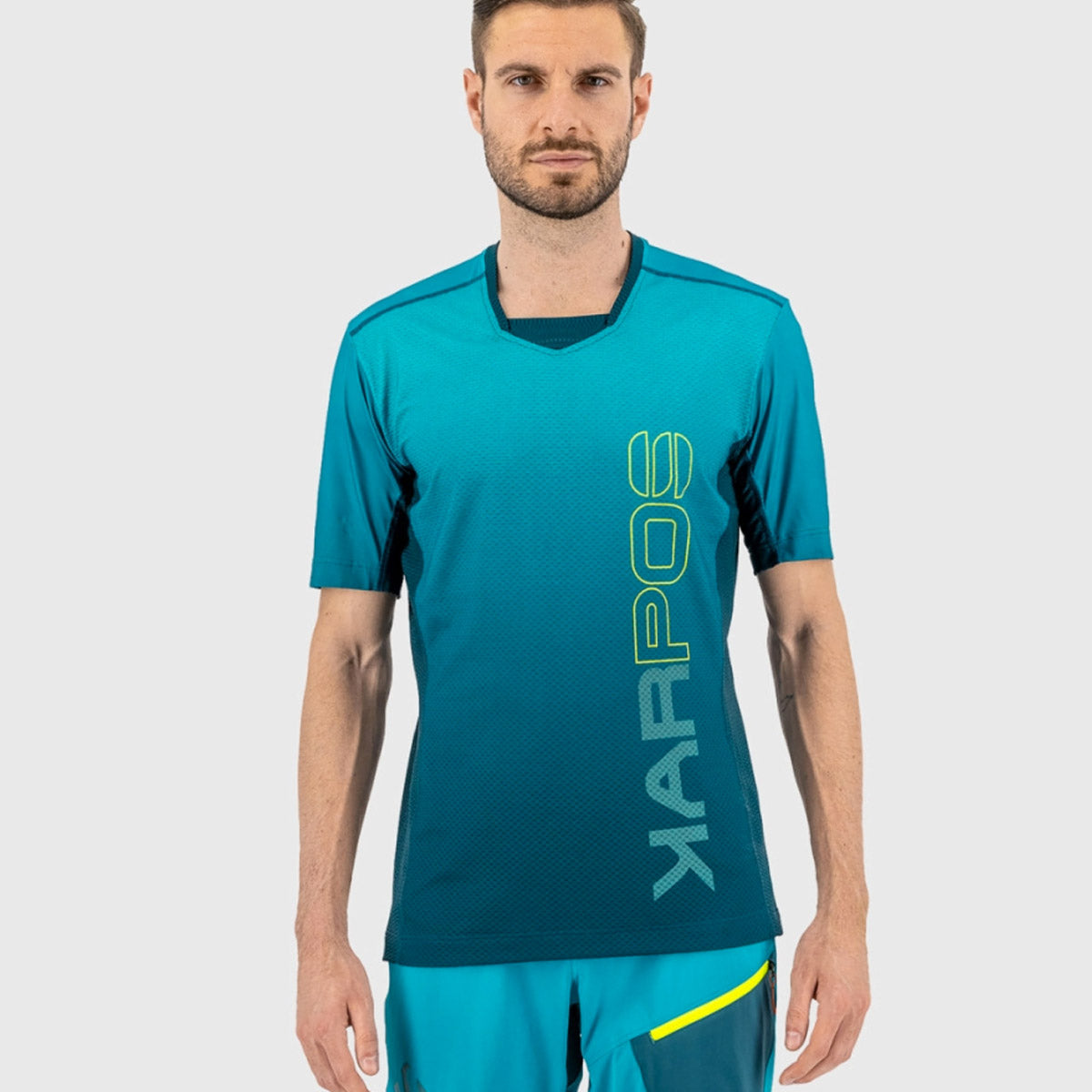 Maglia Karpos Verve Tee - Azzurro giallo - A