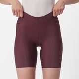 Pantaloncini donna Castelli Prima - Bordeaux - O