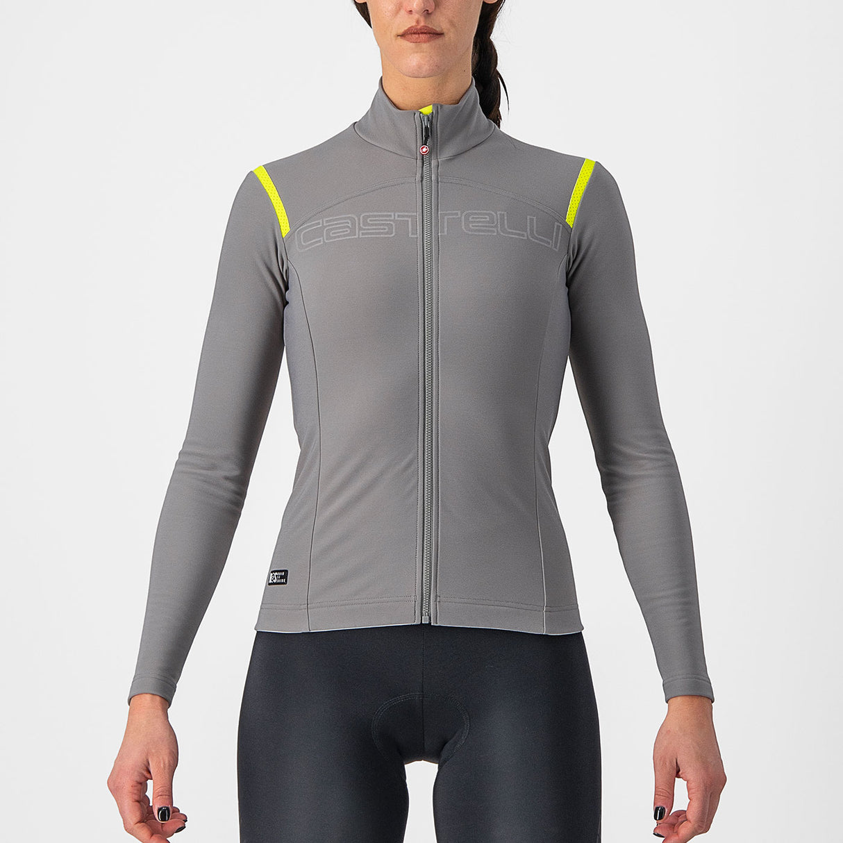 Maglia maniche lunghe donna Castelli Tutto Nano RoS - Grigio chiaro - F