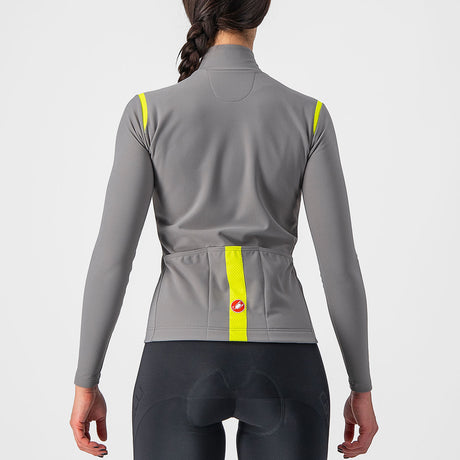 Maglia maniche lunghe donna Castelli Tutto Nano RoS - Grigio chiaro - G