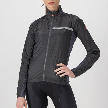 Mantellina Donna Castelli Squadra Stretch - Nero - C