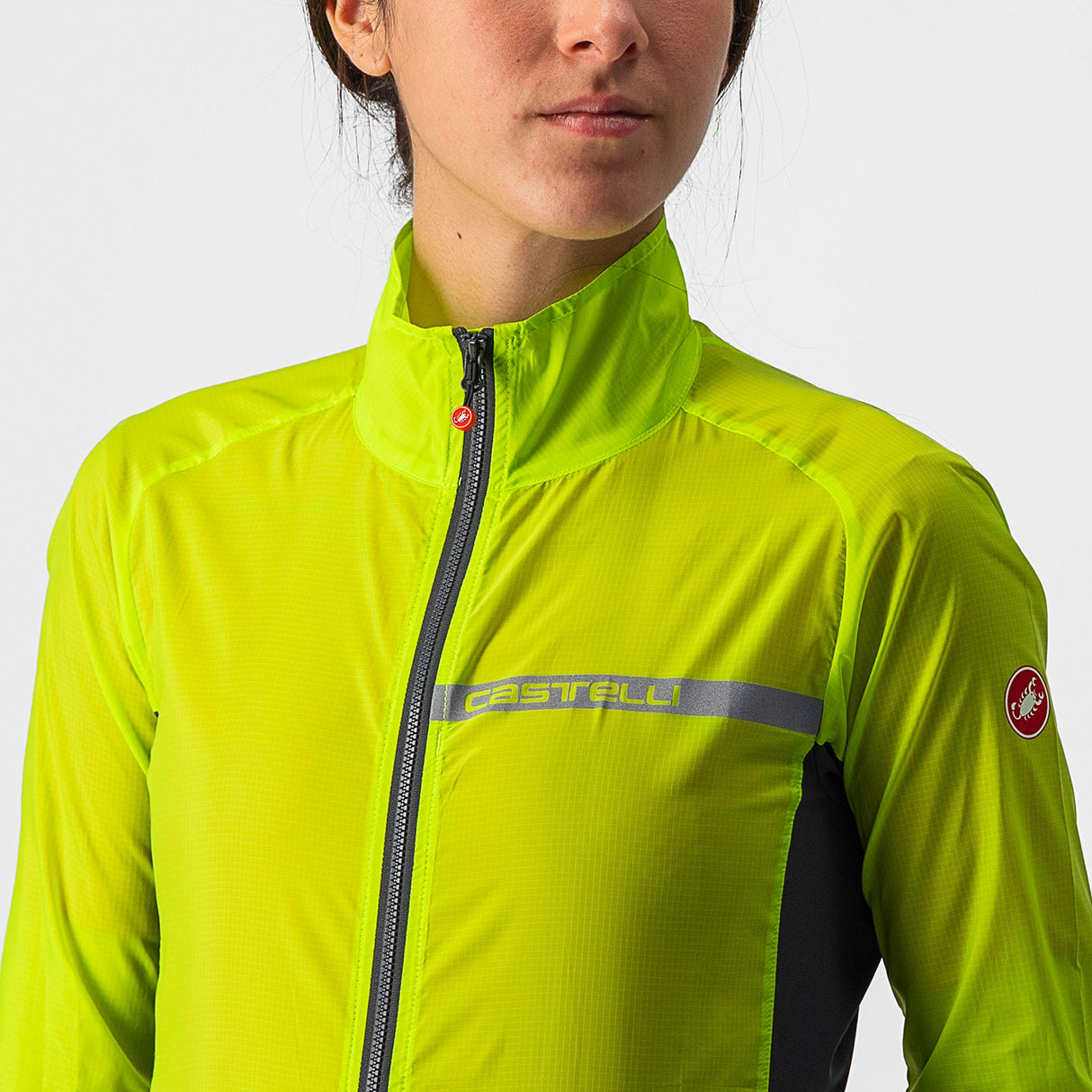 Mantellina donna Castelli Squadra Stretch - Verde - B