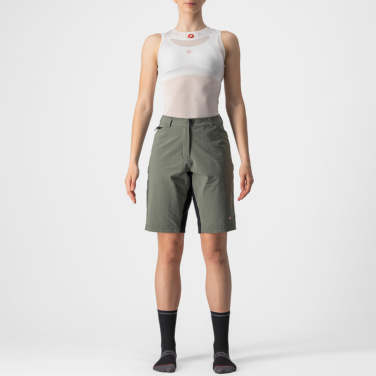 Pantaloncini Donna Castelli Unlimited Baggy - Grigio - A