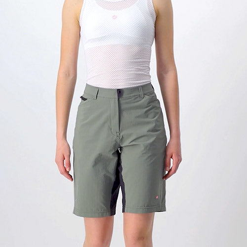 Pantaloncini Donna Castelli Unlimited Baggy - Grigio - E