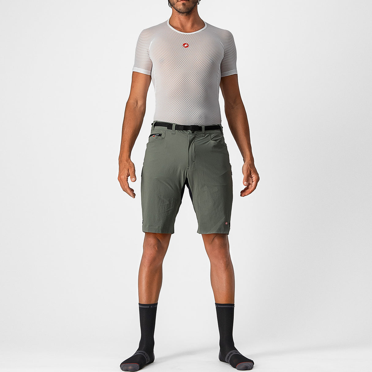 Pantaloncini Castelli Unlimited Trail - Grigio - O
