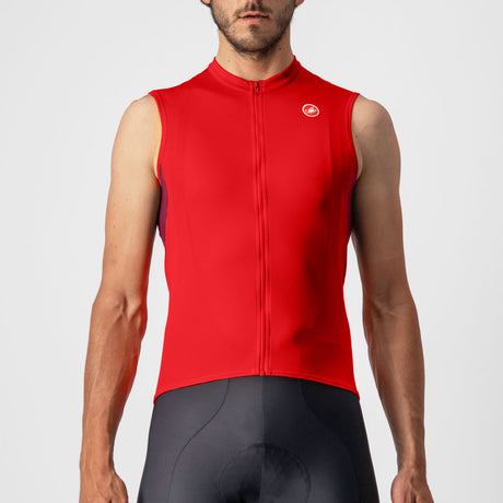 Maglia senza maniche Castelli Entrata 6 - Rosso scuro - A