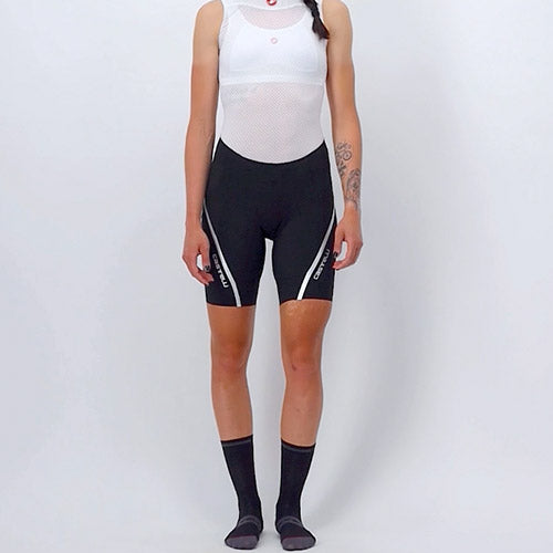 Pantaloncini donna Castelli Velocissima 3 - Nero grigio - F