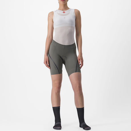 Pantaloncini donna Castelli Velocissima 3 - Grigio chiaro - L