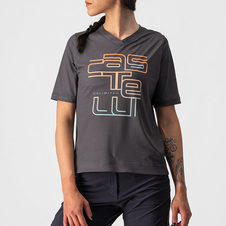 Maglia donna Castelli Trail Tech - Grigio - O