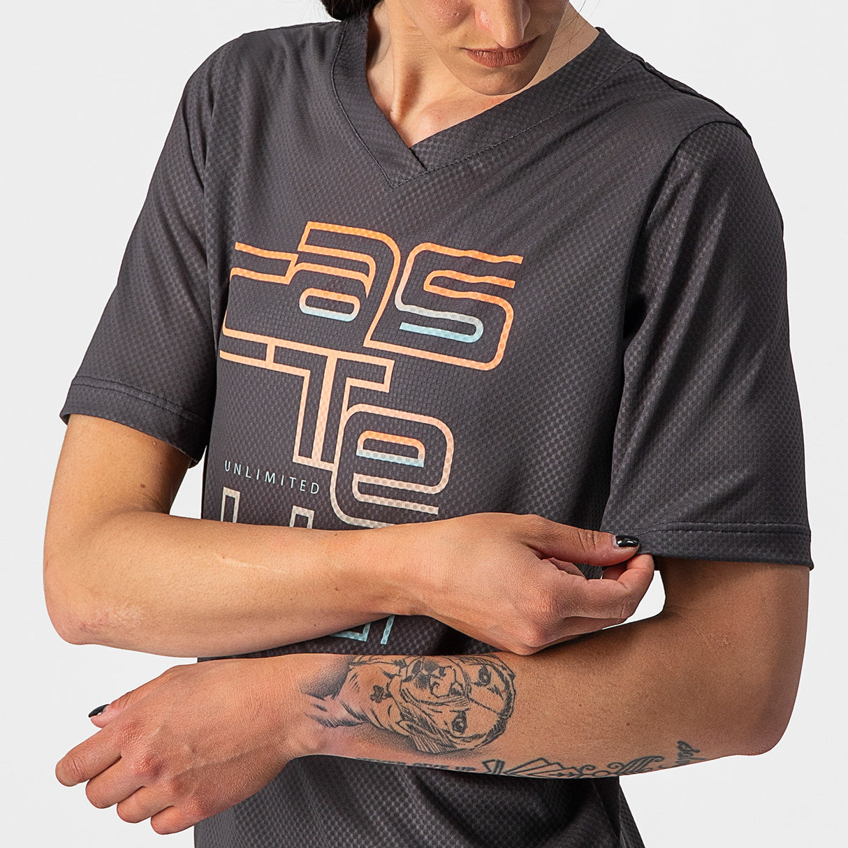 Maglia donna Castelli Trail Tech - Grigio - Q