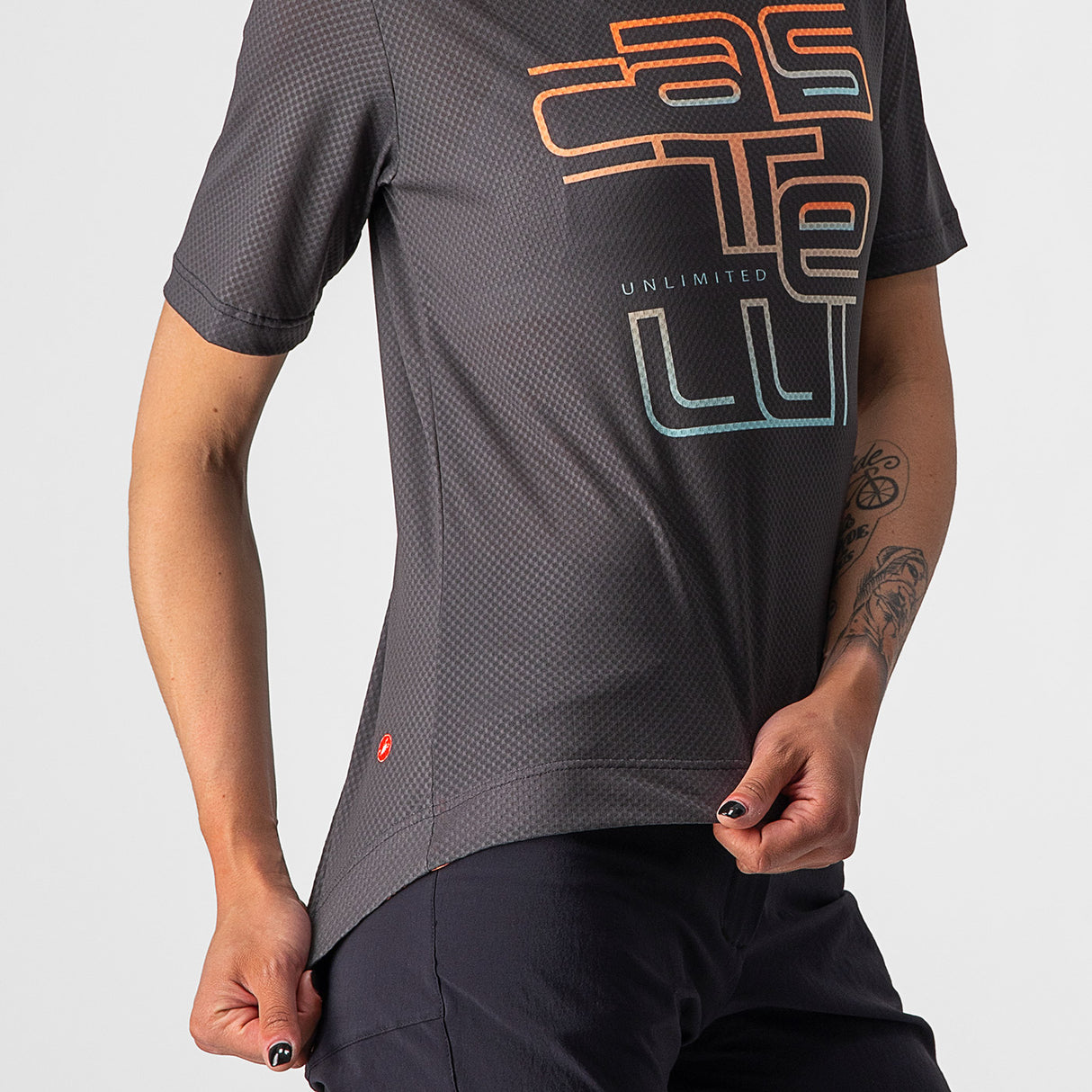 Maglia donna Castelli Trail Tech - Grigio - A