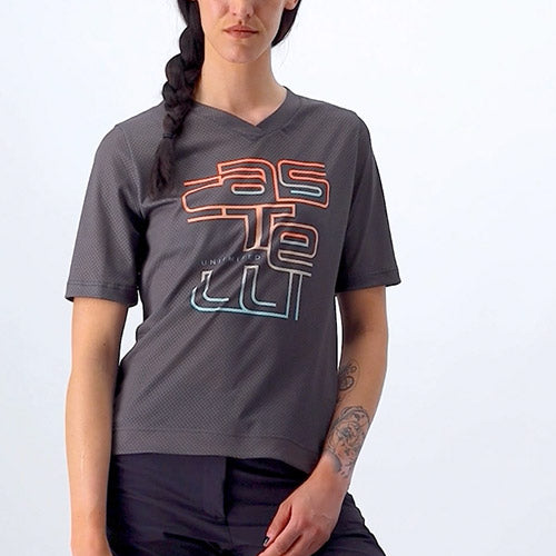 Maglia donna Castelli Trail Tech - Grigio - B