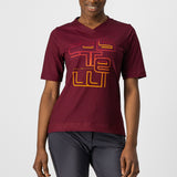 Maglia donna Castelli Trail Tech - Bordeaux - E