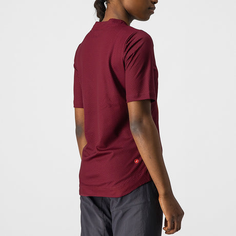 Maglia donna Castelli Trail Tech - Bordeaux - F