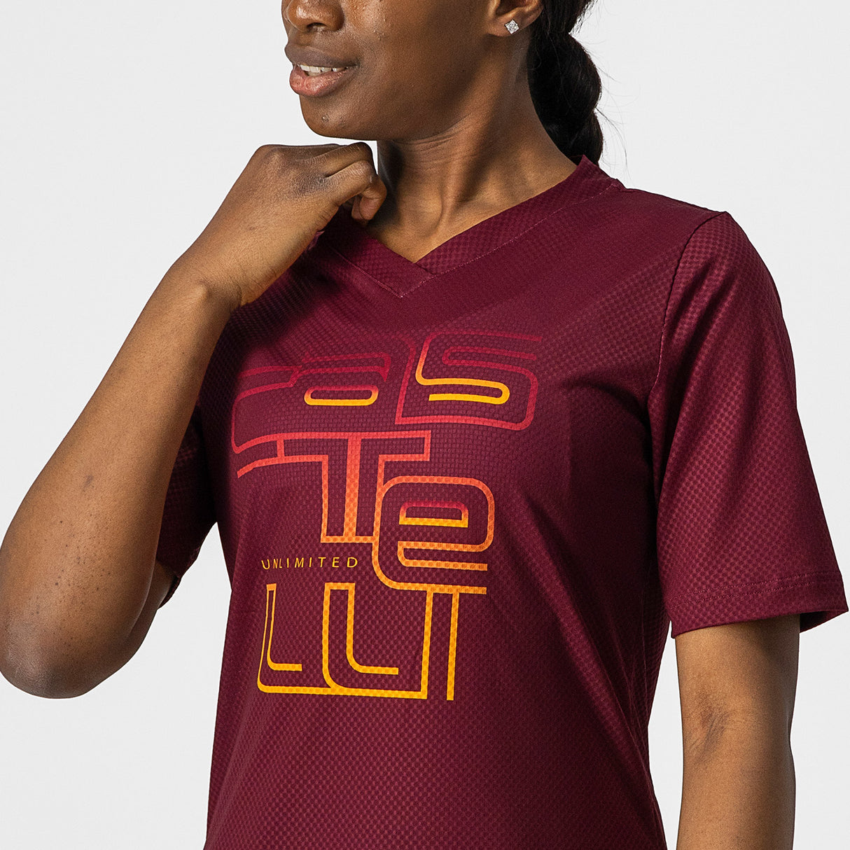 Maglia donna Castelli Trail Tech - Bordeaux - G