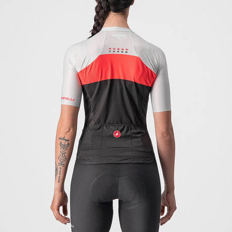 Maglia donna Castelli Aero Pro - Nero rosa - B