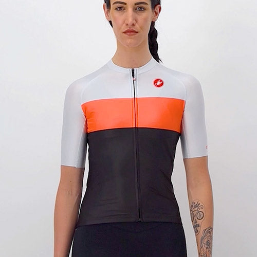 Maglia donna Castelli Aero Pro - Nero rosa - E
