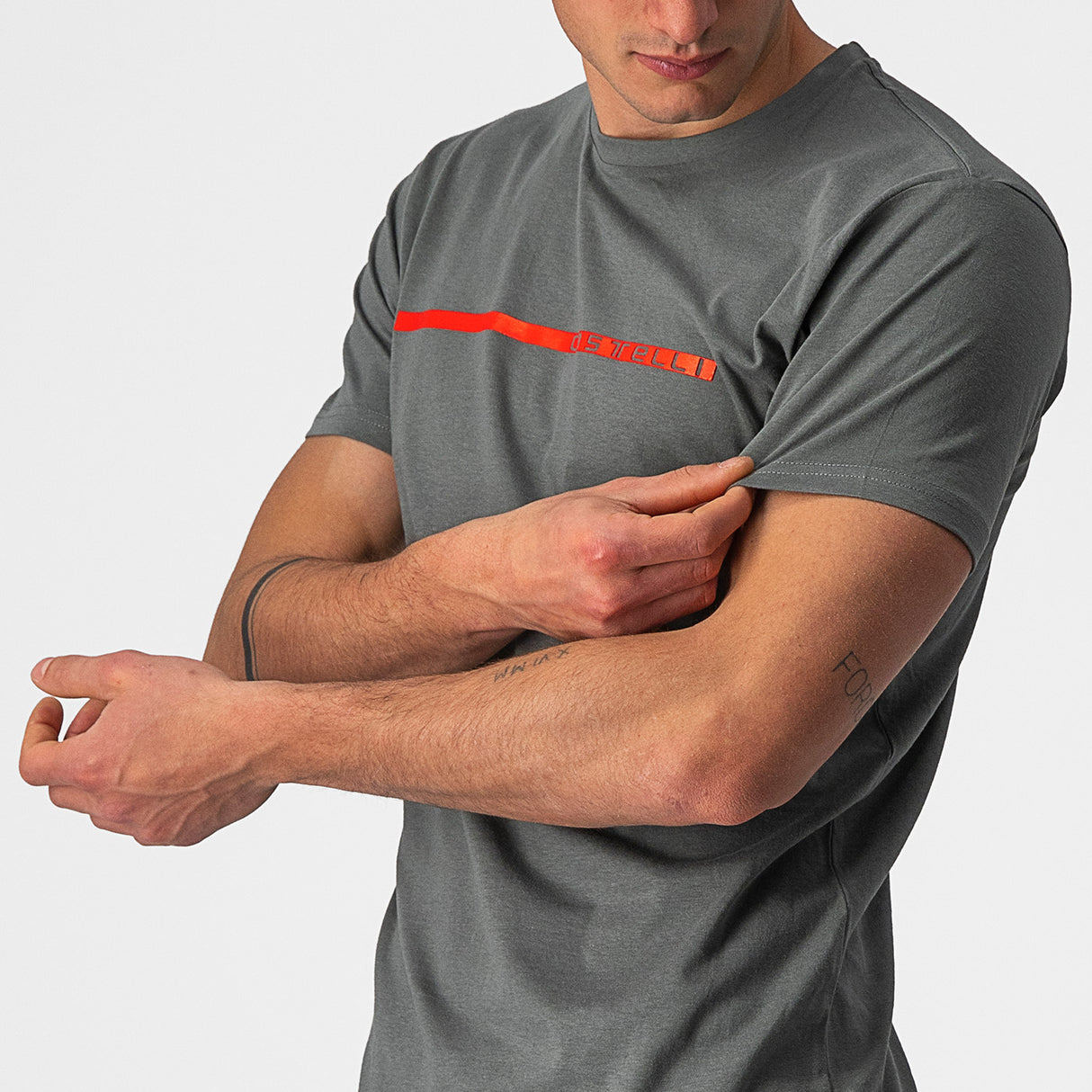T-Shirt Castelli Ventaglio - Grigio - H