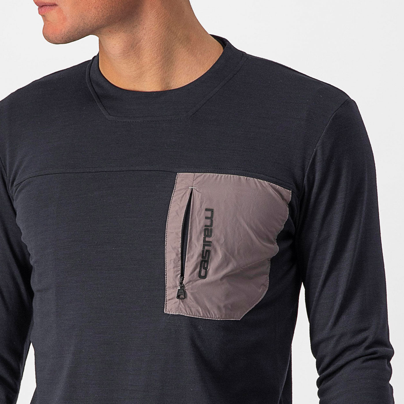 Maglia maniche lunghe Castelli Unlimited Merino - Nero - N