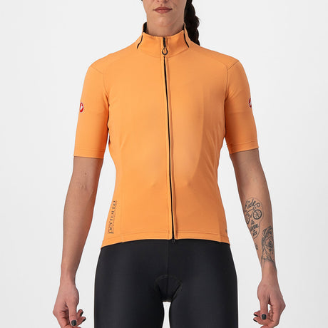 Maglia donna Castelli Perfetto RoS 2W Wind - Arancio - G