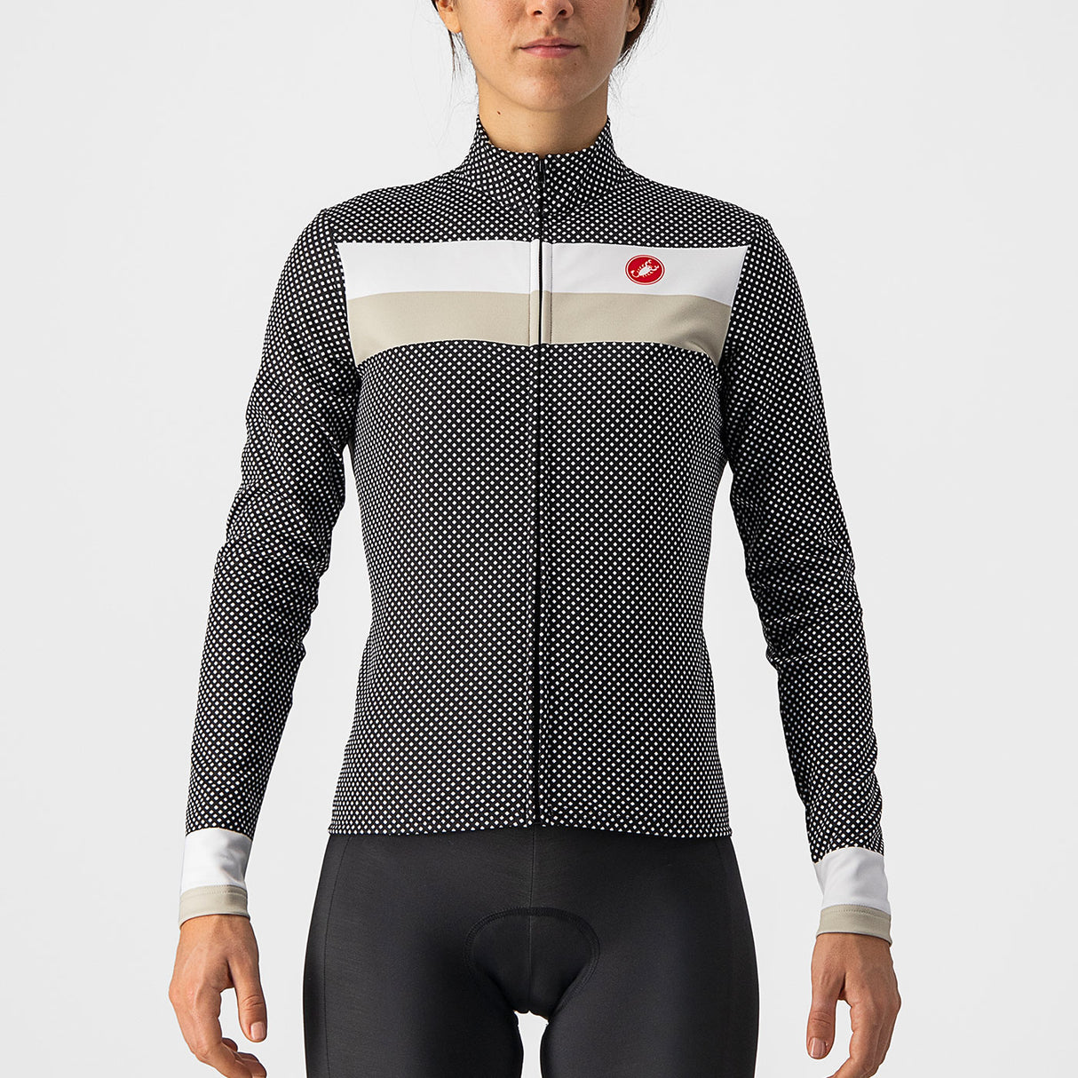 Maglia maniche lunghe donna Castelli Volare - Nero - F