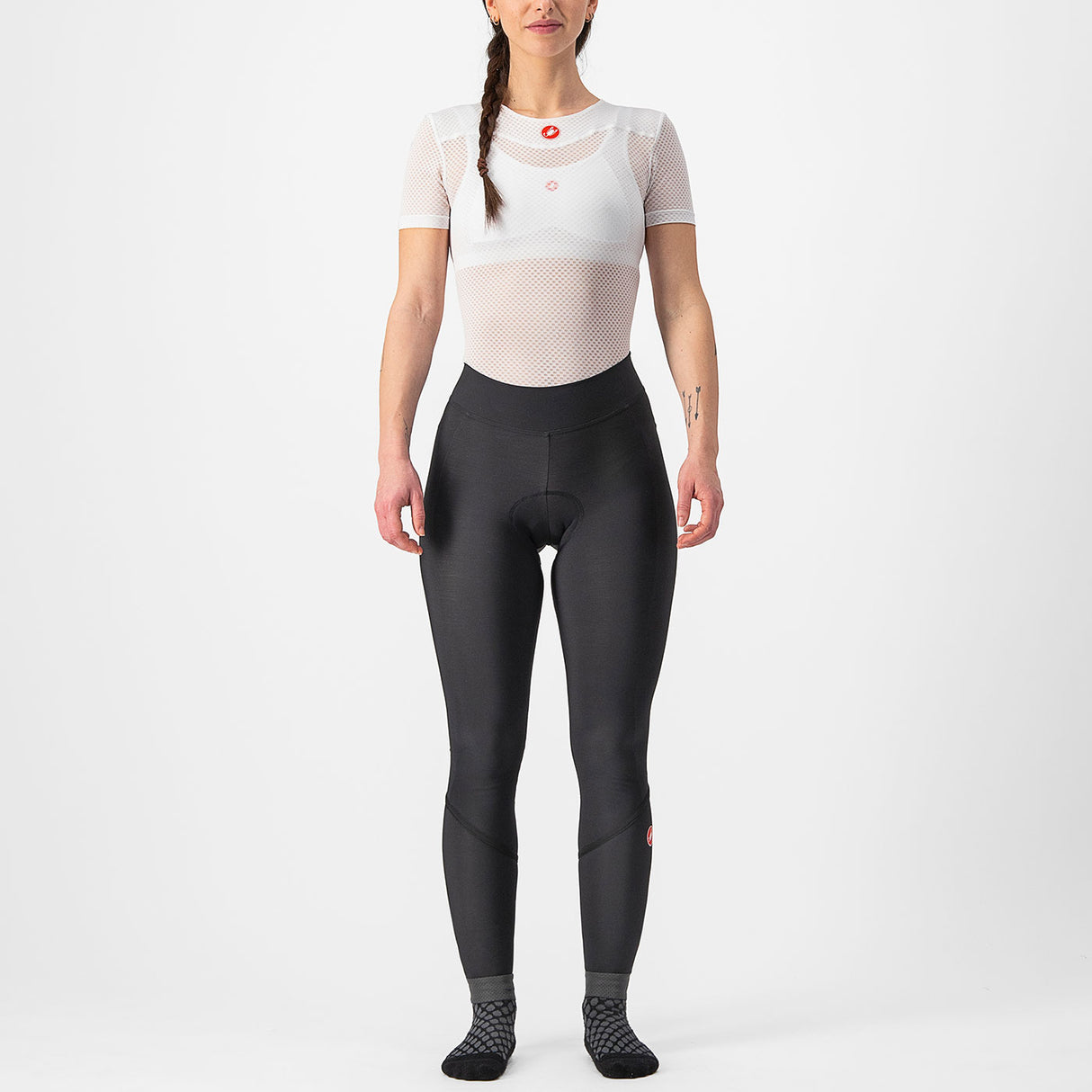 Calzamaglia senza bretelle donna Castelli Velocissima DT - Nero reflex - A