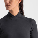 Maglia intima maniche lunghe donna Castelli Bandito Wool - Nero - E