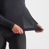 Maglia intima maniche lunghe donna Castelli Bandito Wool - Nero - F
