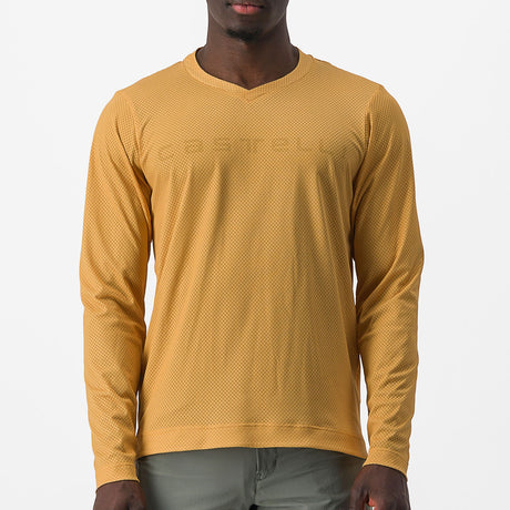 Maglia maniche lunghe Castelli Trail Tech Tee 2 - Giallo - O