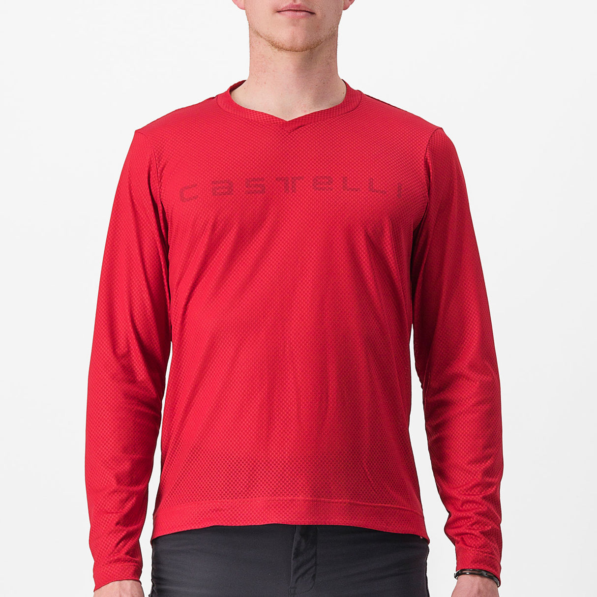 Maglia maniche lunghe Castelli Trail Tech Tee 2 - Rosso - E