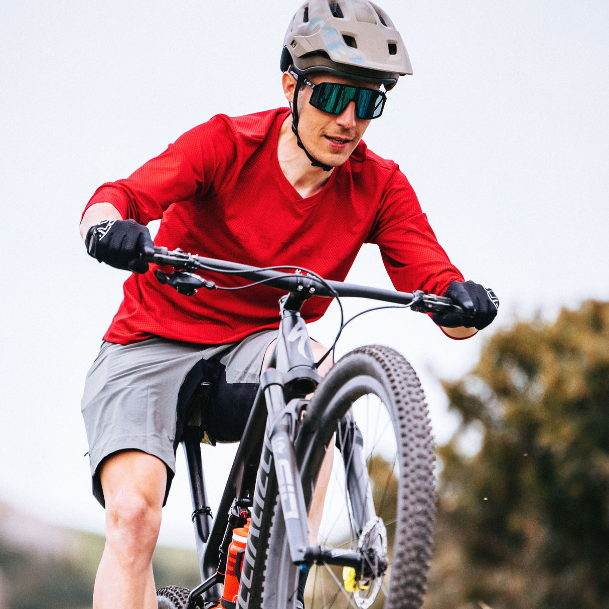 Maglia maniche lunghe Castelli Trail Tech Tee 2 - Rosso - I