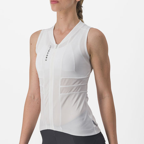 Maglia donna senza maniche Castelli Anima 4 - Bianco - H