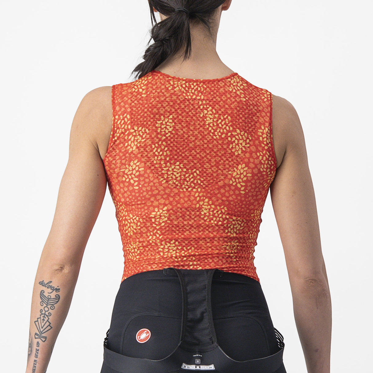Maglia intima senza maniche donna Castelli Pro Mesh 4 - Arancio - B