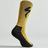 Calze Specialized Primaloft Lightweight Tall Logo - Oro - M