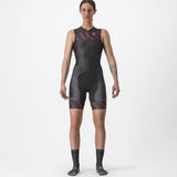 Body donna senza maniche Castelli Free Sanremo Suit - Nero rosa - M