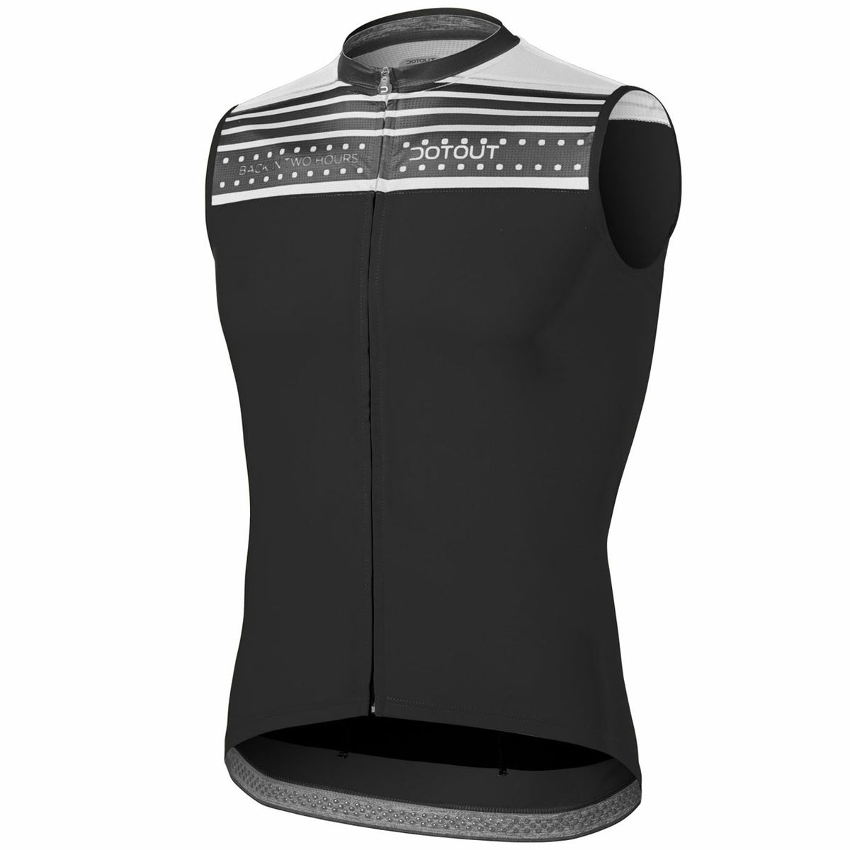Maglia senza maniche Dotout Flash - Nero bianco - F