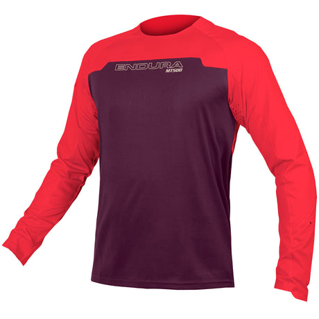 Maglia maniche lunghe Endura MT500 Burner - Viola - G