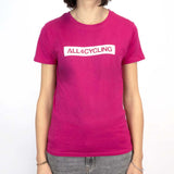 T-Shirt donna All4cycling - Viola - I