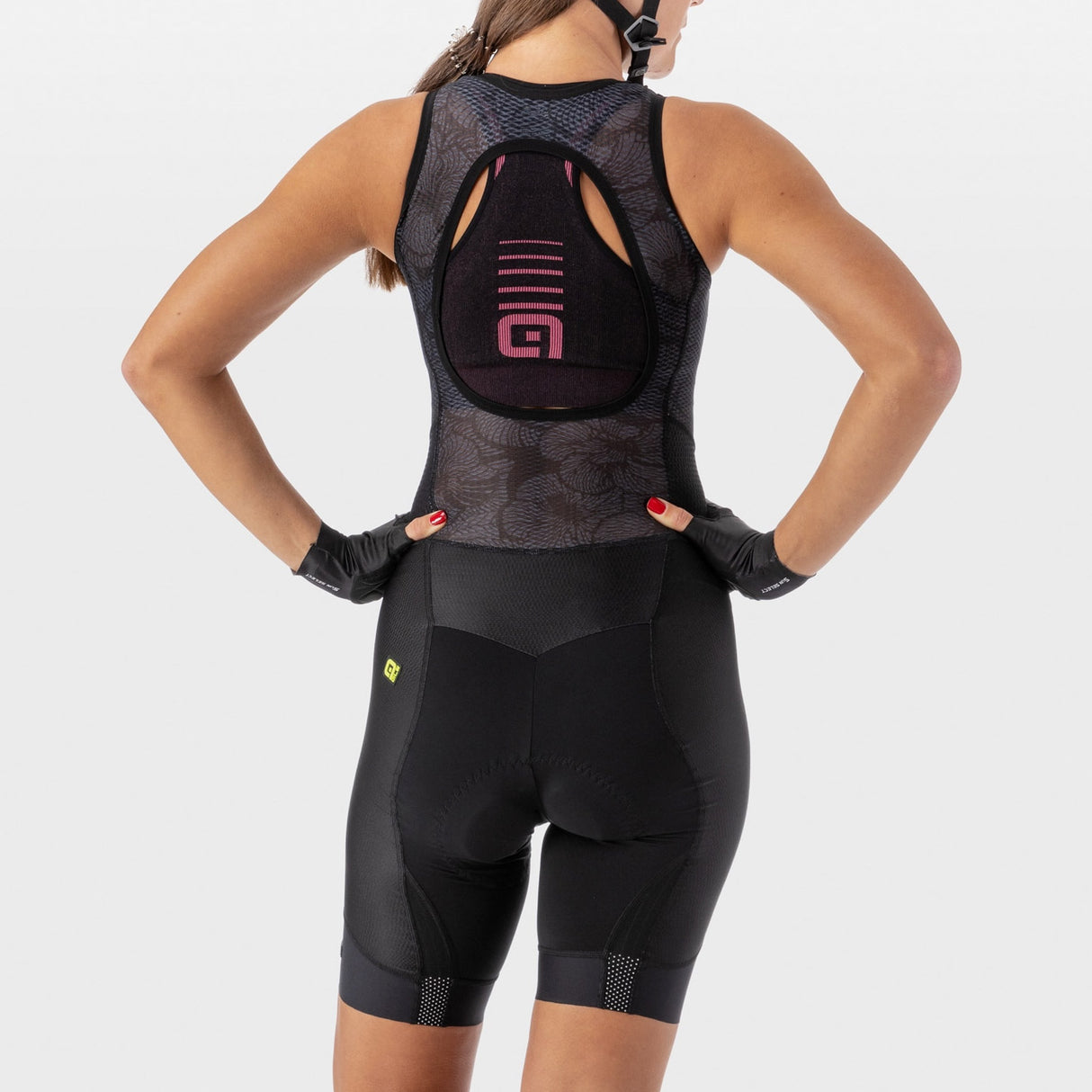 Salopette donna Ale R-EV1 Future Integrato - Nero rosa