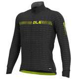 Maglia maniche lunghe Ale PRR Green Road - Nero giallo